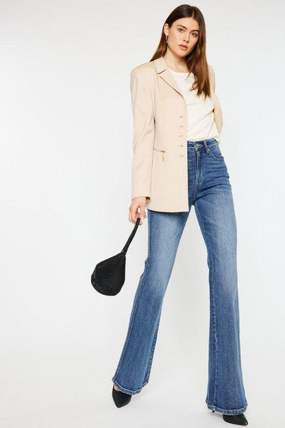 High Rise Flare Jeans - Leur Beau Monde Boutique