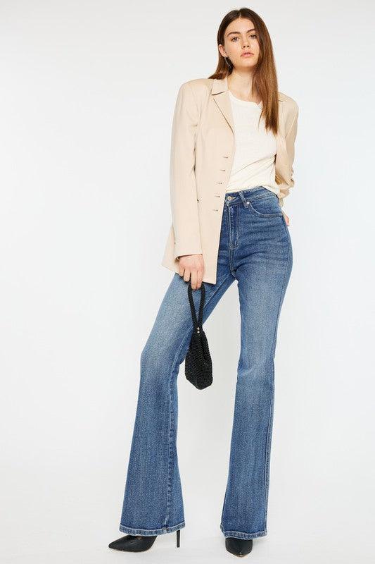 High Rise Flare Jeans - Leur Beau Monde Boutique