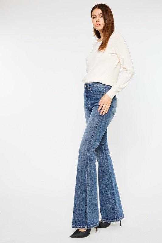 High Rise Flare Jeans - Leur Beau Monde Boutique