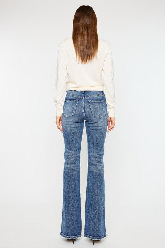 High Rise Flare Jeans - Leur Beau Monde Boutique