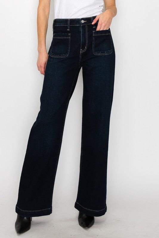 HIGH RISE MODERN WIDE JEANS - Leur Beau Monde Boutique