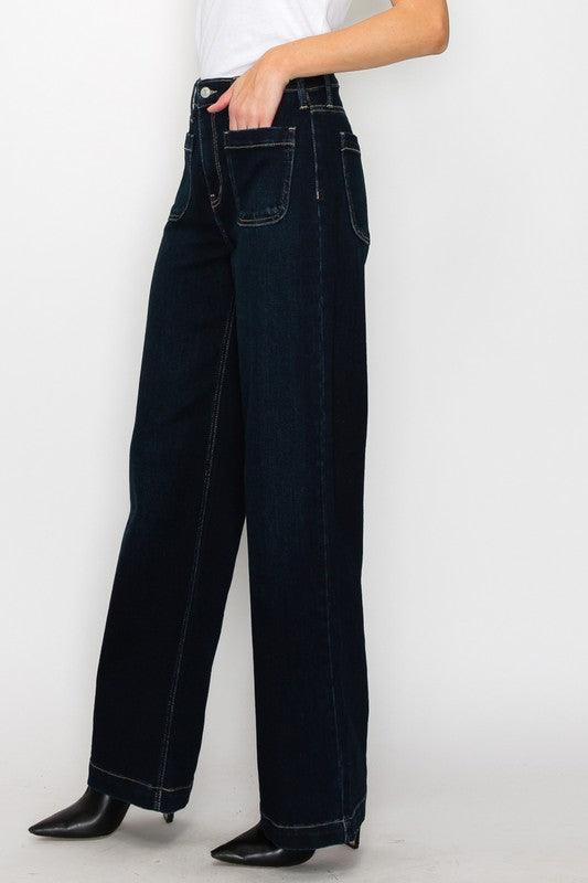 HIGH RISE MODERN WIDE JEANS - Leur Beau Monde Boutique