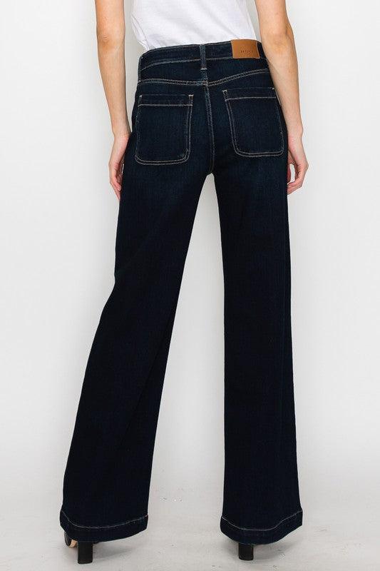 HIGH RISE MODERN WIDE JEANS - Leur Beau Monde Boutique