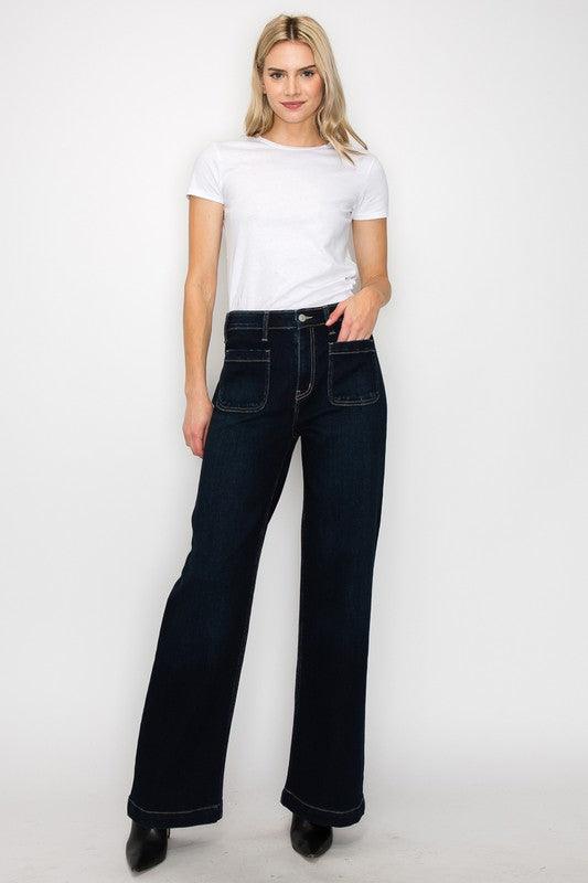 HIGH RISE MODERN WIDE JEANS - Leur Beau Monde Boutique