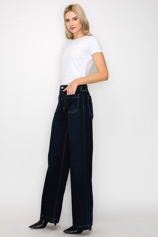 HIGH RISE MODERN WIDE JEANS - Leur Beau Monde Boutique