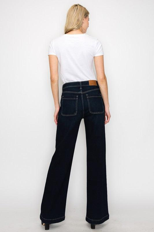 HIGH RISE MODERN WIDE JEANS - Leur Beau Monde Boutique