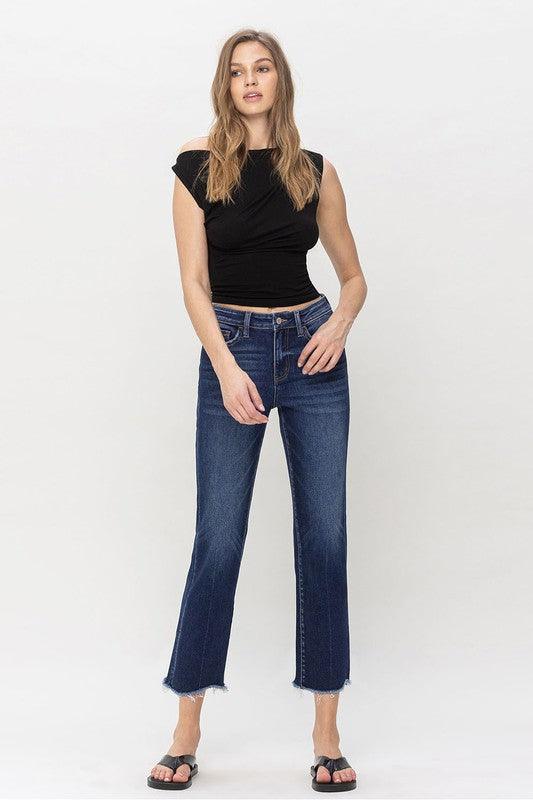 High Rise Regular Straight Jean - Leur Beau Monde Boutique