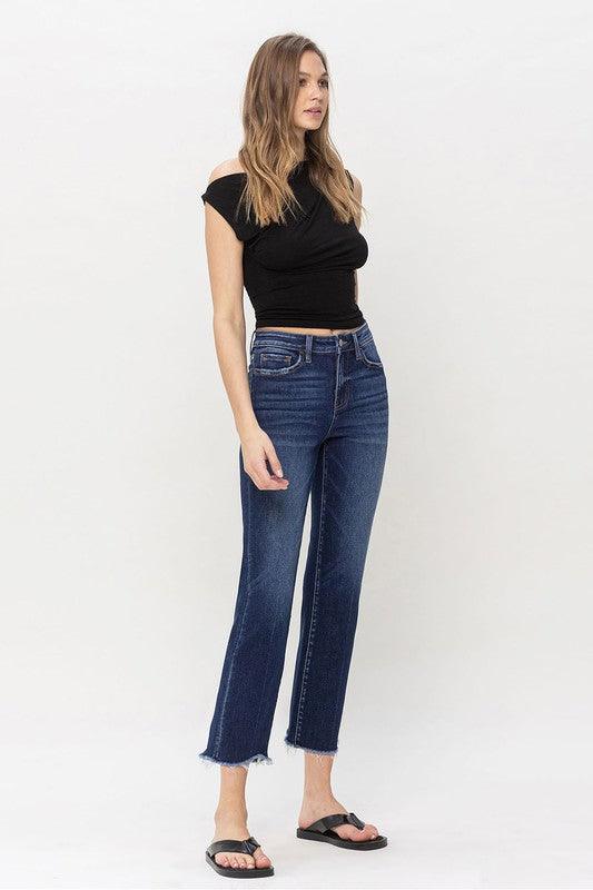 High Rise Regular Straight Jean - Leur Beau Monde Boutique