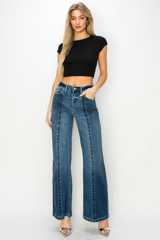 HIGH RISE RELAXED FLARE JEANS - Leur Beau Monde Boutique