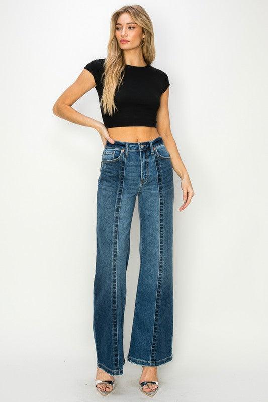 HIGH RISE RELAXED FLARE JEANS - Leur Beau Monde Boutique