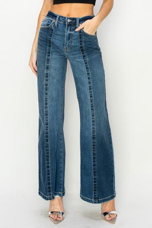 HIGH RISE RELAXED FLARE JEANS - Leur Beau Monde Boutique