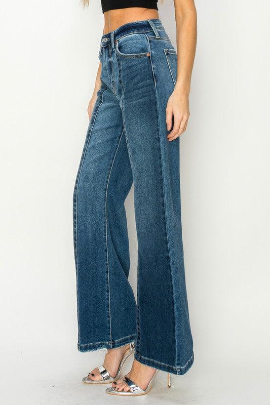 HIGH RISE RELAXED FLARE JEANS - Leur Beau Monde Boutique