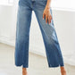 High Rise Slim Wide Leg Jeans - Leur Beau Monde Boutique