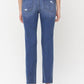 High Rise Straight Jean With Raw Hem - Leur Beau Monde Boutique