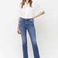 High Rise Straight Jean With Raw Hem - Leur Beau Monde Boutique