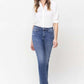 High Rise Straight Jean With Raw Hem - Leur Beau Monde Boutique