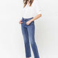 High Rise Straight Jean With Raw Hem - Leur Beau Monde Boutique