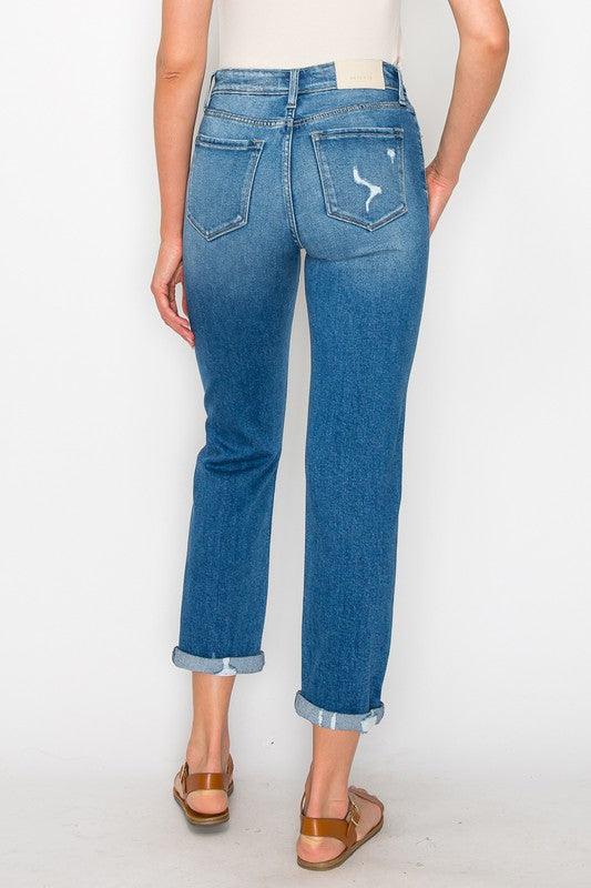 HIGH RISE TAPERED LEG JEANS - Leur Beau Monde Boutique