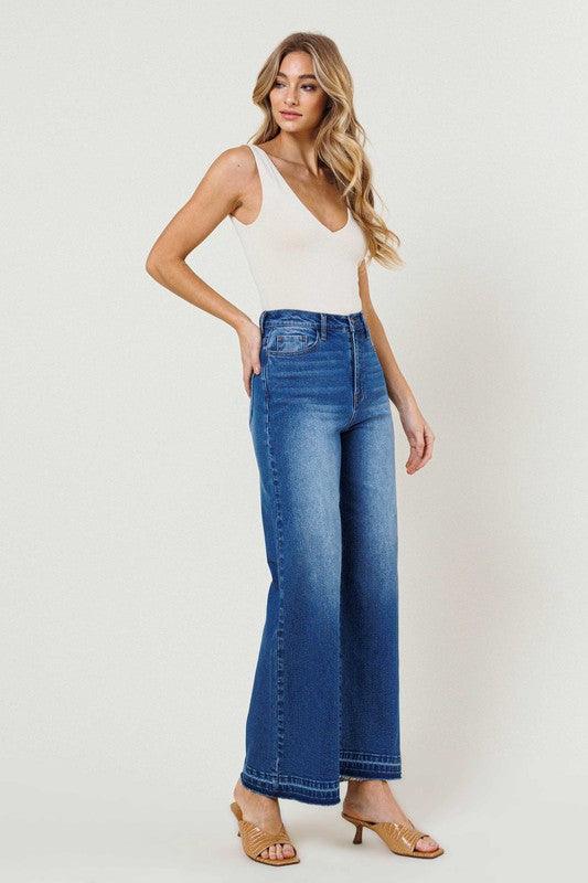 High Waisted Wide Leg Jeans - Leur Beau Monde Boutique