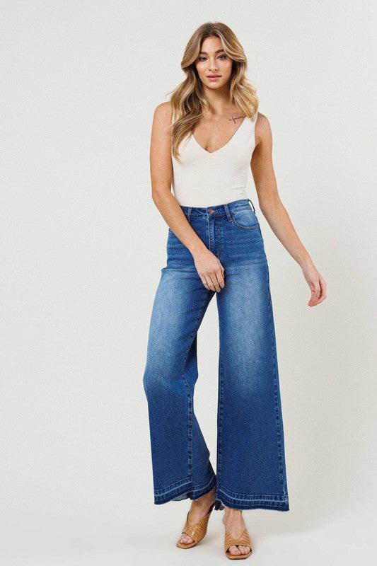 High Waisted Wide Leg Jeans - Leur Beau Monde Boutique