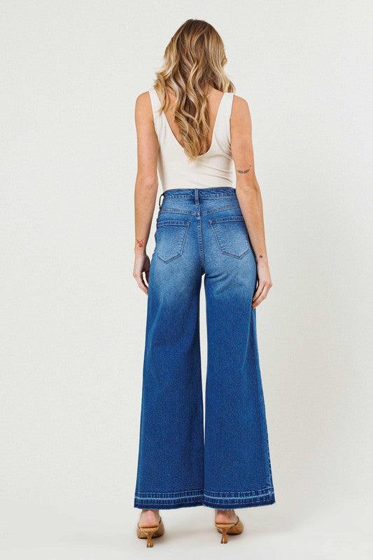 High Waisted Wide Leg Jeans - Leur Beau Monde Boutique