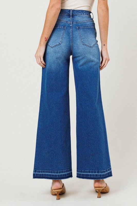 High Waisted Wide Leg Jeans - Leur Beau Monde Boutique