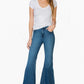 High Waisted Wide Mermaid Flare Denim Jeans - Leur Beau Monde Boutique