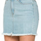 jean mini skirts - Leur Beau Monde Boutique