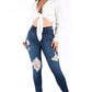 KYLIE SKINNY JEAN IN DARK WASH - Leur Beau Monde Boutique