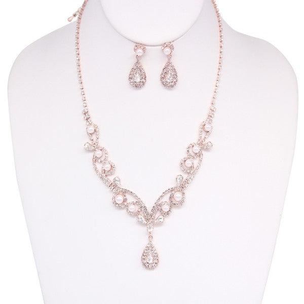 LUXURY NECKLACE AND EARRING SET - Leur Beau Monde Boutique