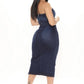 Miami Skirt Set in Dark Denim - Leur Beau Monde Boutique