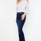 Mid Rise Hem Detail Flare - Leur Beau Monde Boutique