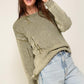 Mineral Wash Distressed Sweater - Leur Beau Monde Boutique