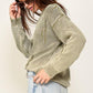 Mineral Wash Distressed Sweater - Leur Beau Monde Boutique