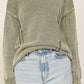 Mineral Wash Distressed Sweater - Leur Beau Monde Boutique