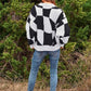 Multi Geo Checker Pullover Knit Sweater Top - Leur Beau Monde Boutique