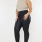 Plus High Rise Coated Ankle Skinny Jeans - Leur Beau Monde Boutique