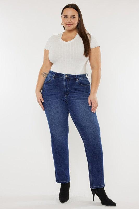 Plus Open Pack Slim Straight Jeans - Leur Beau Monde Boutique