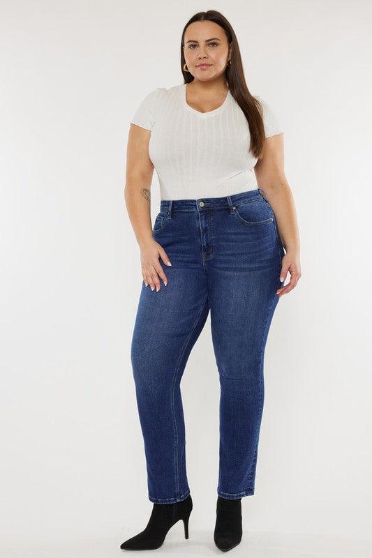 Plus Open Pack Slim Straight Jeans - Leur Beau Monde Boutique