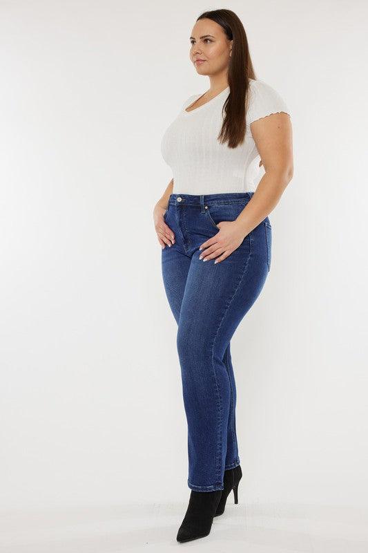 Plus Open Pack Slim Straight Jeans - Leur Beau Monde Boutique