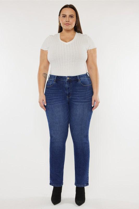 Plus Open Pack Slim Straight Jeans - Leur Beau Monde Boutique