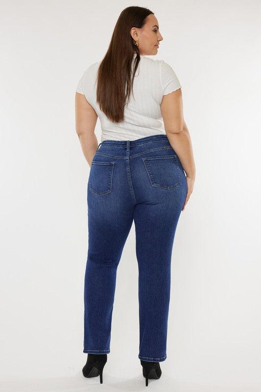 Plus Open Pack Slim Straight Jeans - Leur Beau Monde Boutique