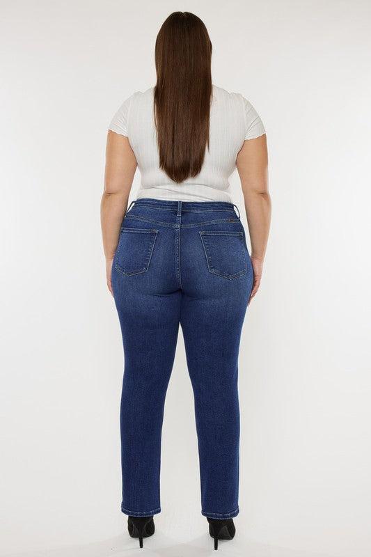 Plus Open Pack Slim Straight Jeans - Leur Beau Monde Boutique