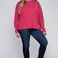 Plus Ribbed Brushed Melange Hacci Sweater - Leur Beau Monde Boutique