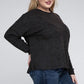 Plus Ribbed Brushed Melange Hacci Sweater - Leur Beau Monde Boutique