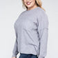 Plus Ribbed Brushed Melange Hacci Sweater - Leur Beau Monde Boutique