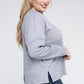 Plus Ribbed Brushed Melange Hacci Sweater - Leur Beau Monde Boutique