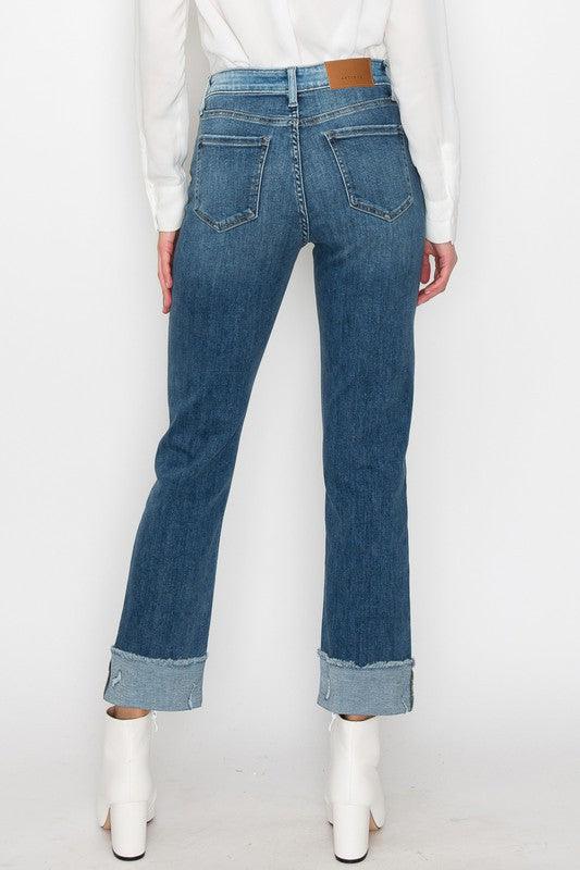 PLUS SIZE - HIGH RISE STRAIGHT JEANS - Leur Beau Monde Boutique