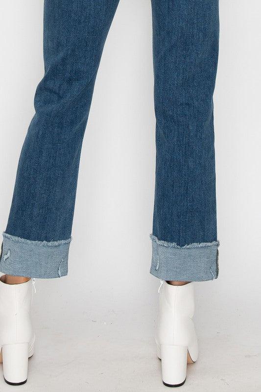 PLUS SIZE - HIGH RISE STRAIGHT JEANS - Leur Beau Monde Boutique