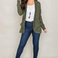 Plus Solid Drape Pocket Cardigan - Leur Beau Monde Boutique